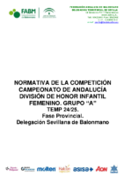 NORMATIVA 2024-2025 GRUPO A INFANTIL FEMENINO