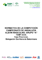 NORMATIVA 2024-2025 GRUPO A ALEVÍN MASCULINO