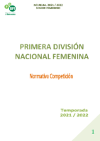 PRIMERA DIVISIÓN NACIONAL FEMENINA