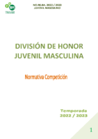 3-DIVISIÓN DE HONOR JUVENIL MASCULINA