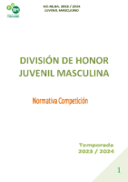 3-DIVISIÓN DE HONOR JUVENIL MASCULINA CD 290224