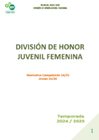 5-DIVISIÓN DE HONOR JUVENIL FEMENINA