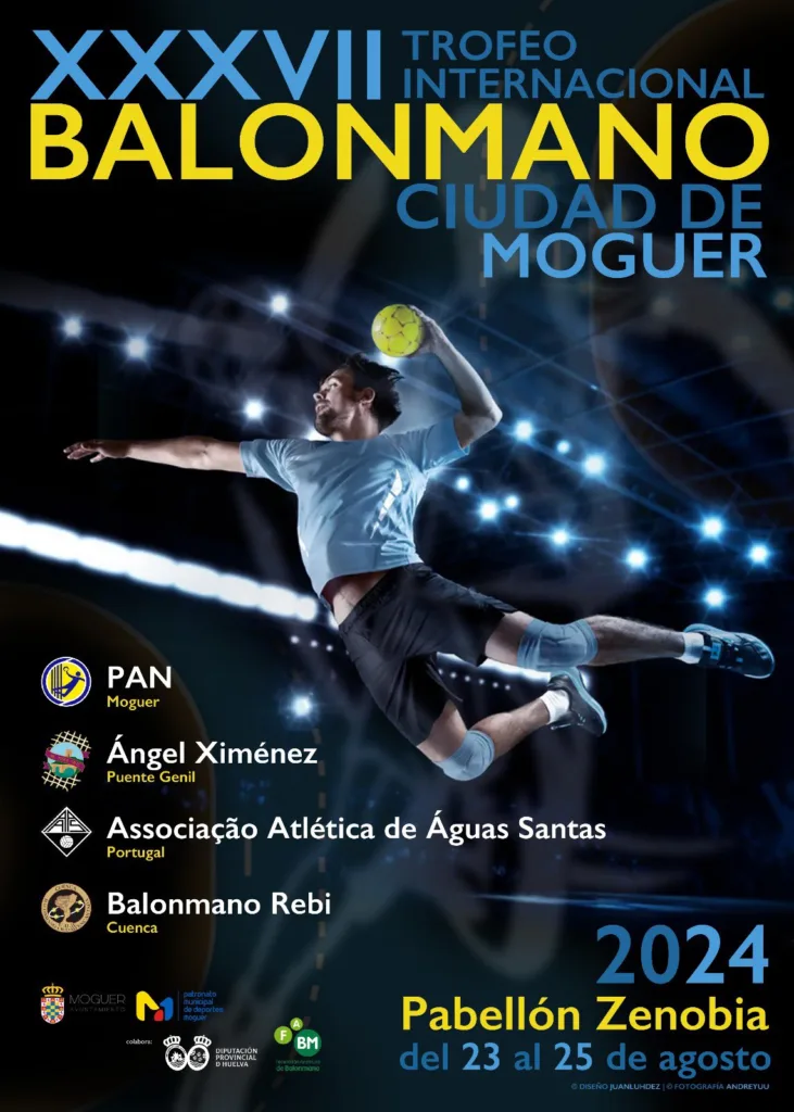 Cartel del Trofeo Internacional de Balonmano Ciudad de Moguer 2024